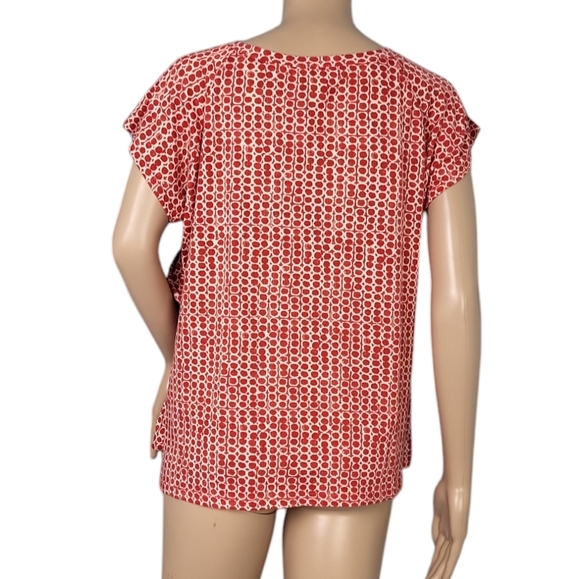 Bass Red White Dots Ruffle Blouse - Picture 3 of 3